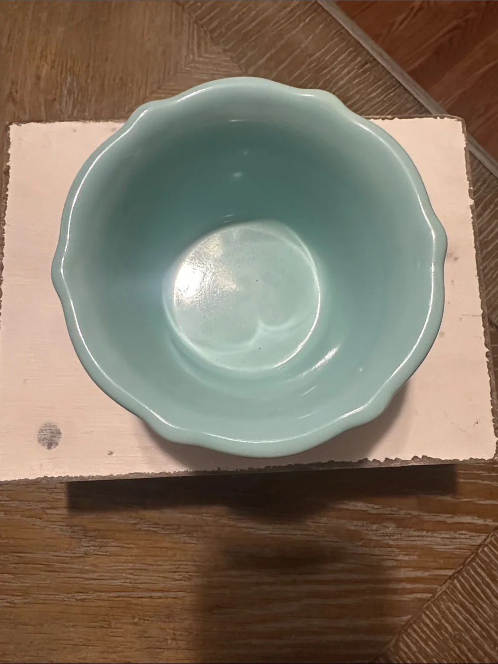 The Pioneer Woman Floral Ceramic Bowl in Aqua and White